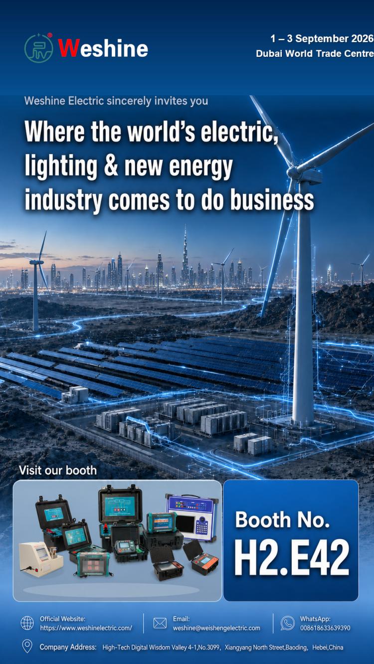 Weshine Electric exhibere in Medio Oriente Energy MMXXVI in Dubai